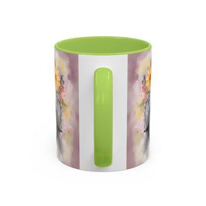 Bearded Collie 01 Accent Coffee Mug - Dog Lover Gift