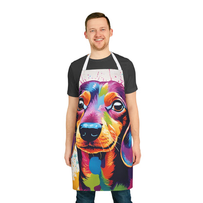 Multicolored Dachshund Adult Apron (AOP)