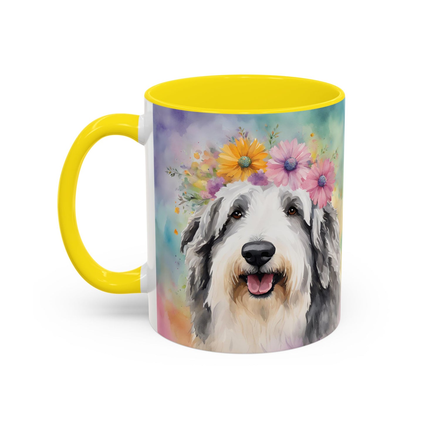 Bearded Collie 03 Accent Coffee Mug - Dog Lover Gift