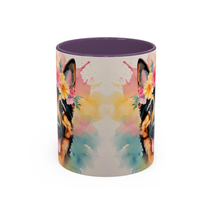 German Shepherd 02 Accent Coffee Mug - Dog Lover Gift