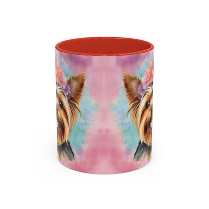 Yorkshire Terrier 02 Accent Coffee Mug - Dog Lover Gift