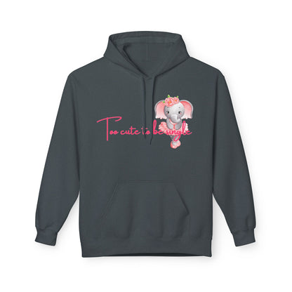 I’m Too Cute To Be Single Unisex Valentines Hoodie