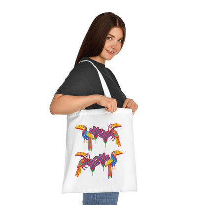 Funky birds 12 Cotton Tote