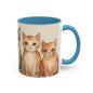 Kitties in a Row 3 Accent Mug 11oz