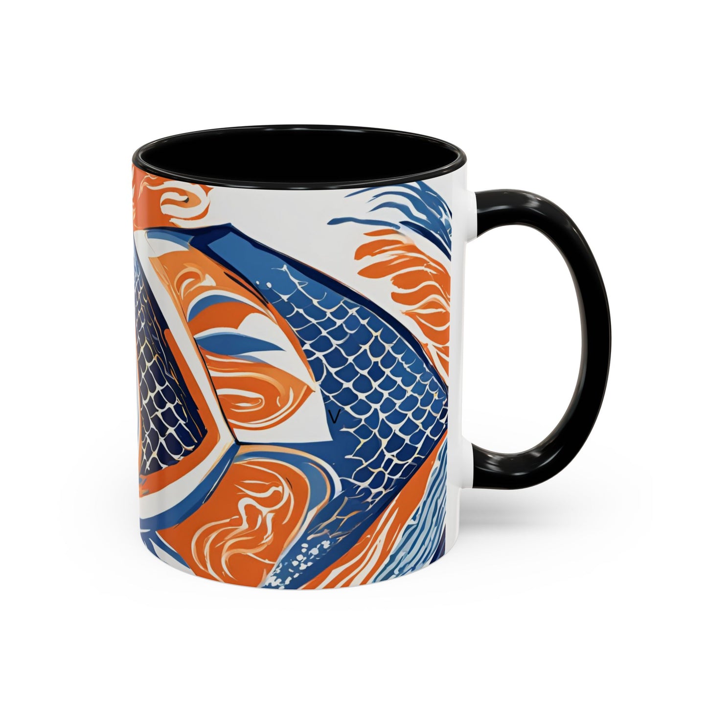 Orange Fish 07 Accent Coffee Mug (11oz)