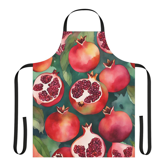 Pomegranates 02 Apron 5-Color Straps