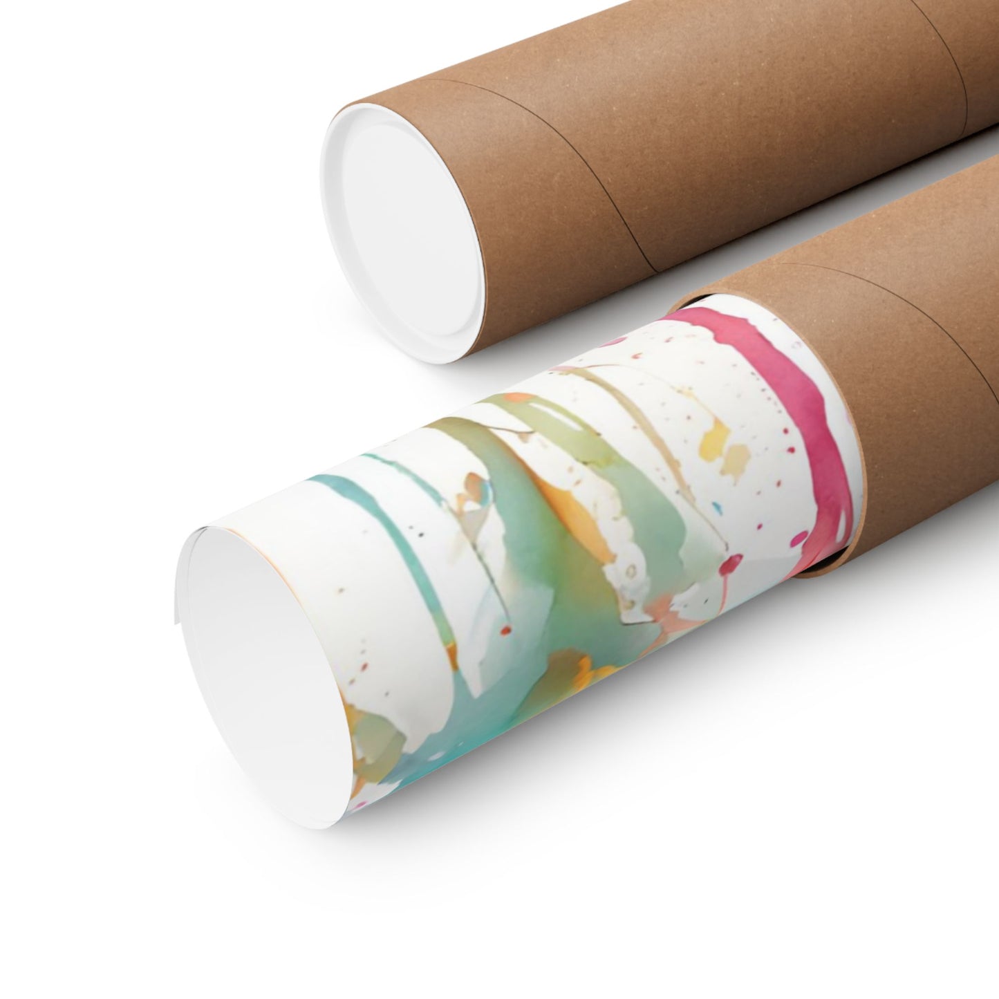 Multicolored Giraffe 02 Matte Vertical Poster