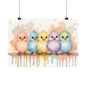Nursery Birdies 4 Matte Horizontal Posters