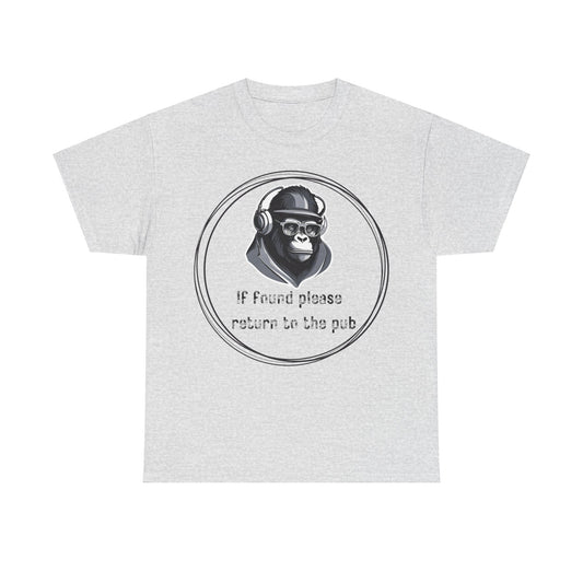 If Found Please Return To The Pub Unisex Heavy Cotton Tee
