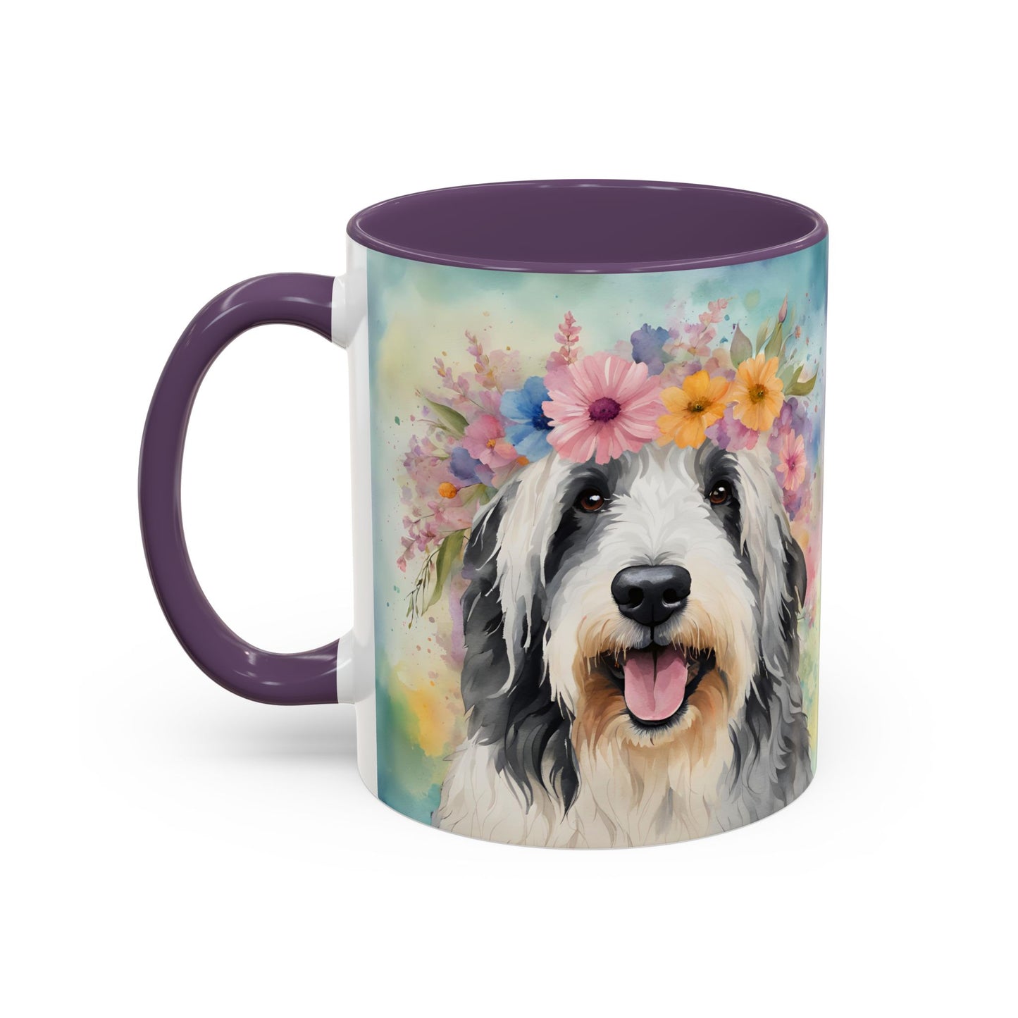 Bearded Collie 02 Accent Coffee Mug - Dog Lover Gift