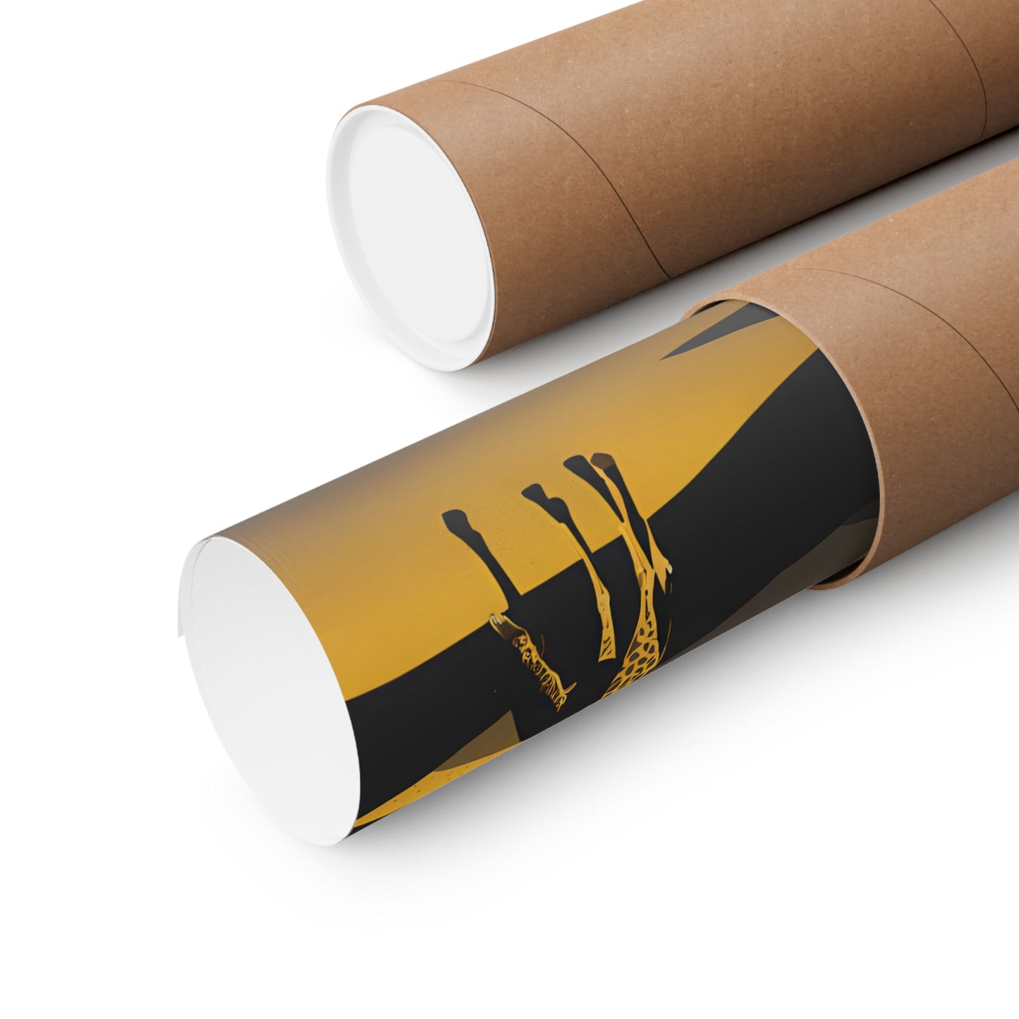 Lone Collection Giraffe 12 Matte Square Posters