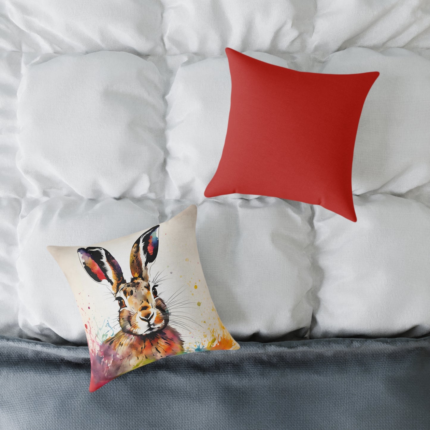 Hare 02 Poly Pillow - Natures Beauty Design