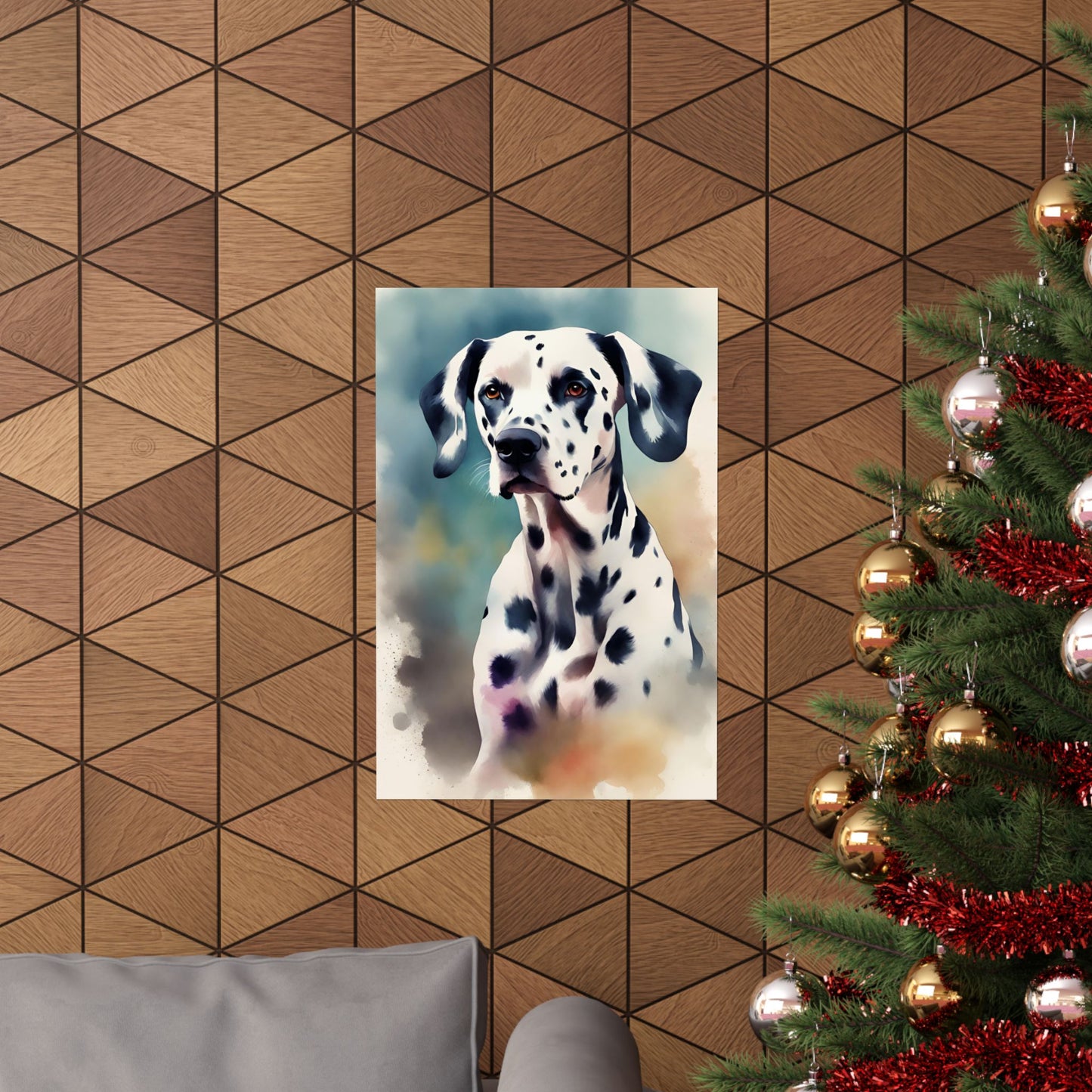 Dogs Dalmatian 03 Matte Vertical Poster