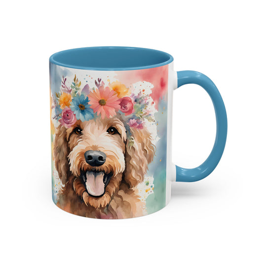 Labradoodle 03 Accent Coffee Mug - Dog Lover Gift