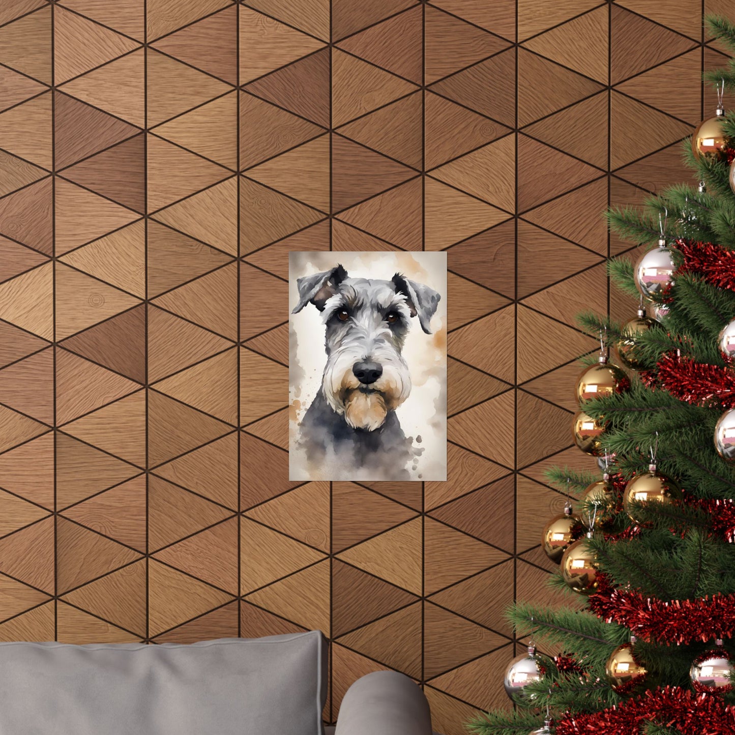 Dogs Schnauzer 03 Matte Vertical Poster