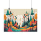 Retro forest 4 Matte Horizontal Posters
