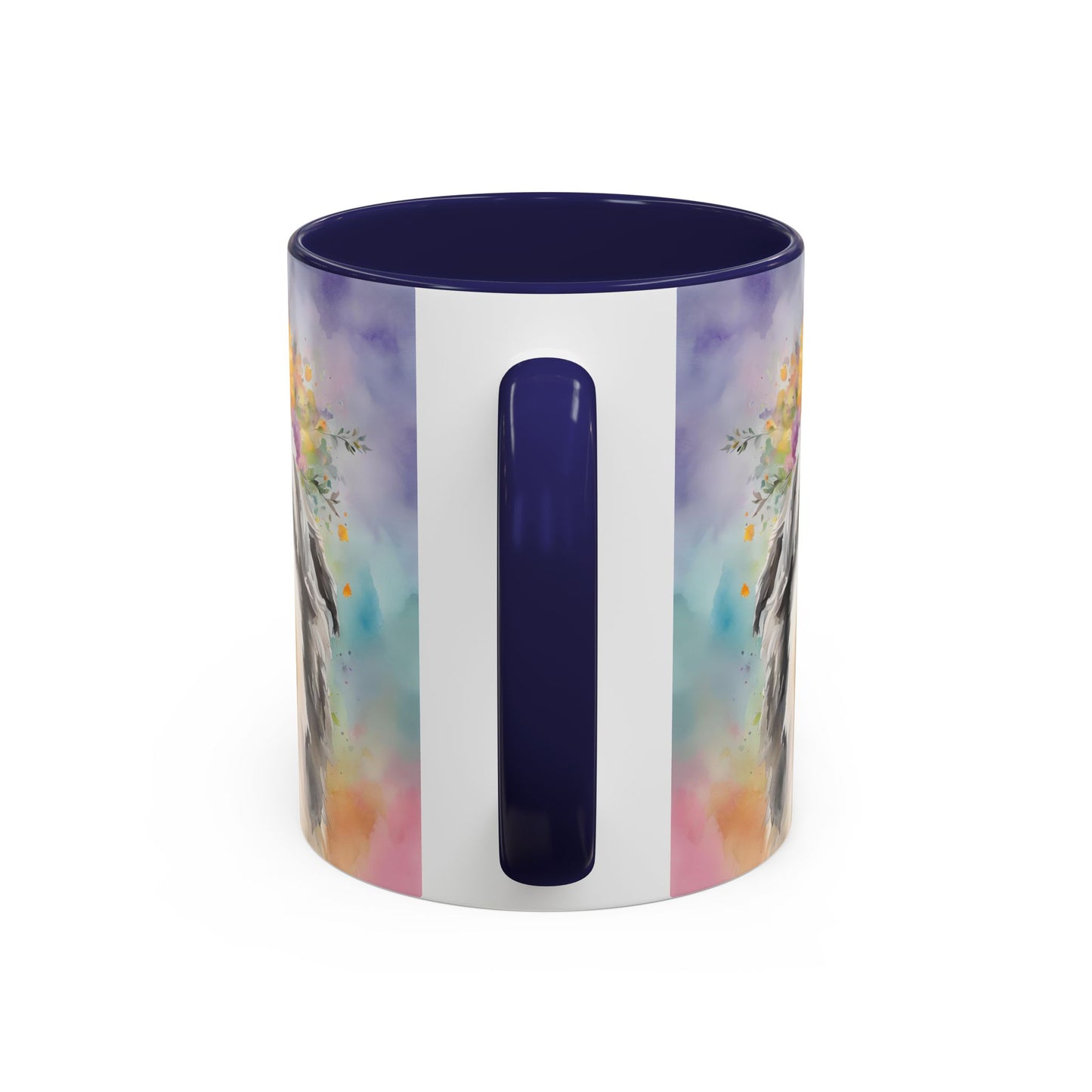 Bearded Collie 03 Accent Coffee Mug - Dog Lover Gift