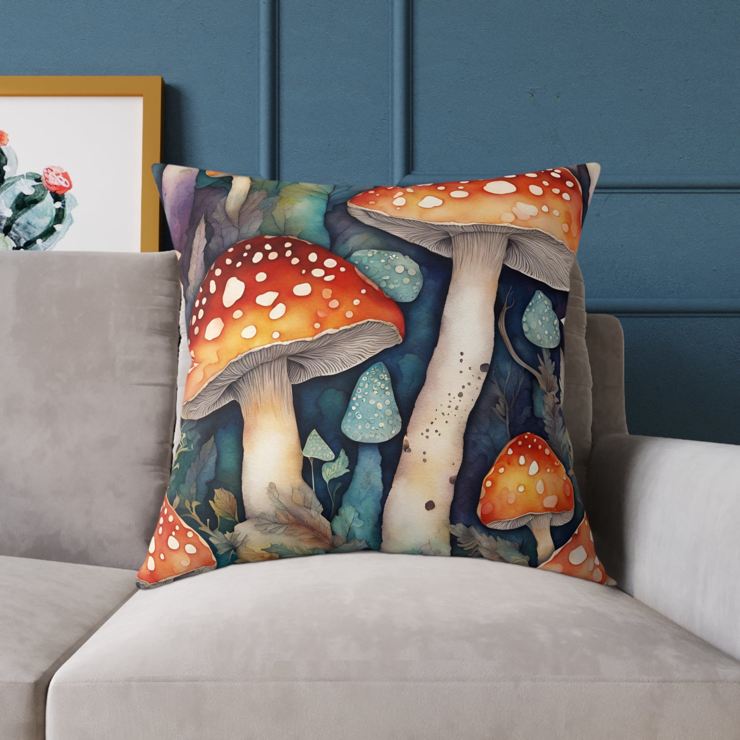 Toadstool 02 Poly Pillow - Natures Beauty Design