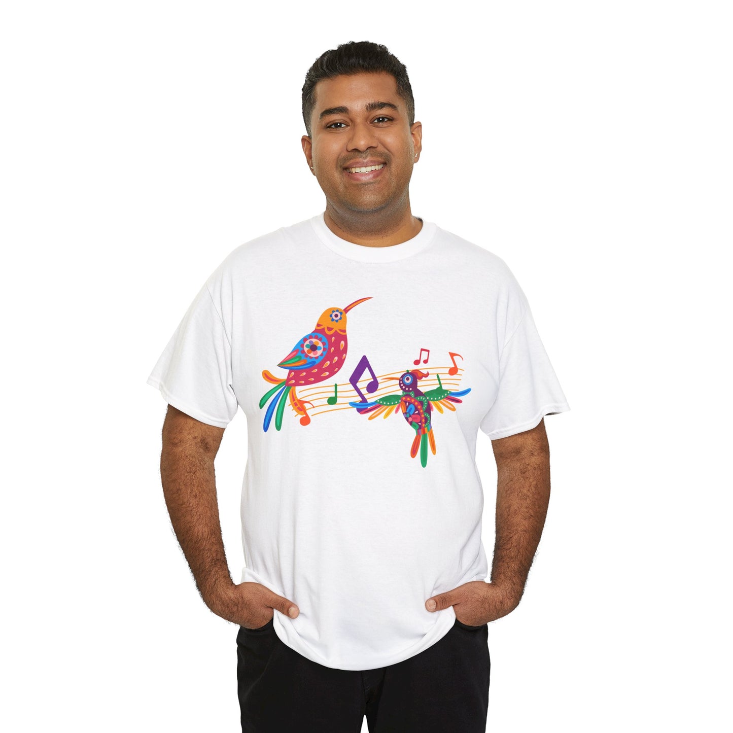 Jazzy birds 06 Unisex Heavy Cotton Tee