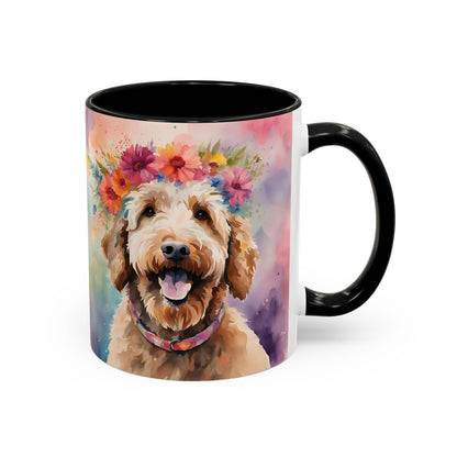 Labradoodle 04 Accent Coffee Mug - Dog Lover Gift