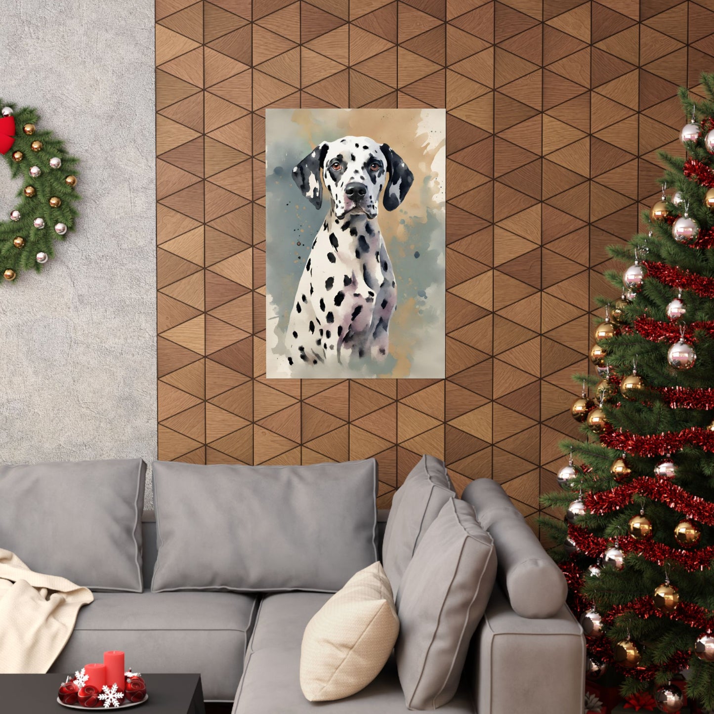 Dogs Dalmatian 04 Matte Vertical Poster