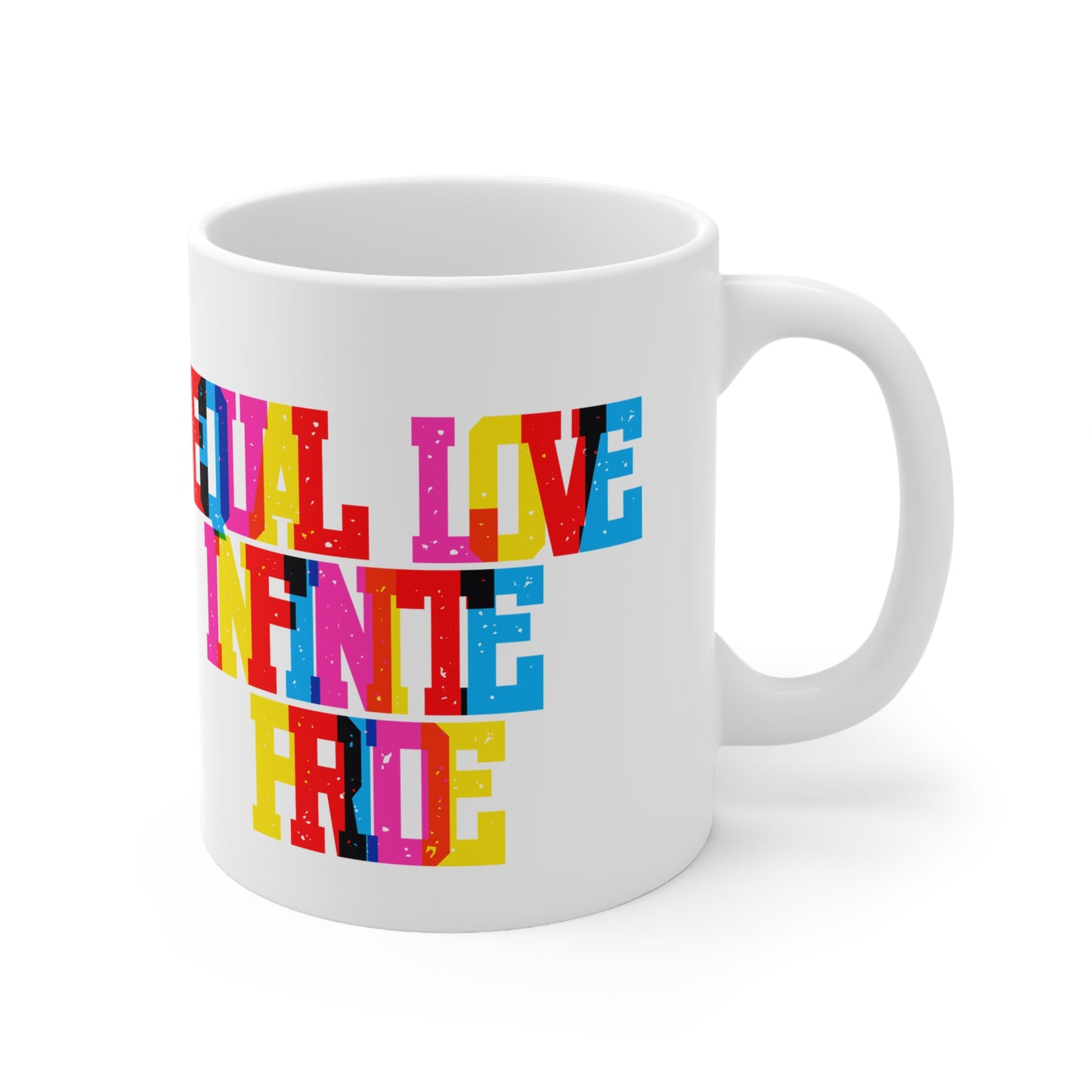 Equal Love Infinite Pride Valentines Mug Ceramic 11oz