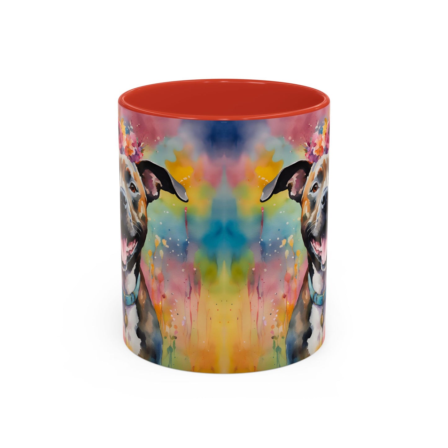 Staffordshire Bull Terrier 04 Accent Coffee Mug - Dog Lover Gift