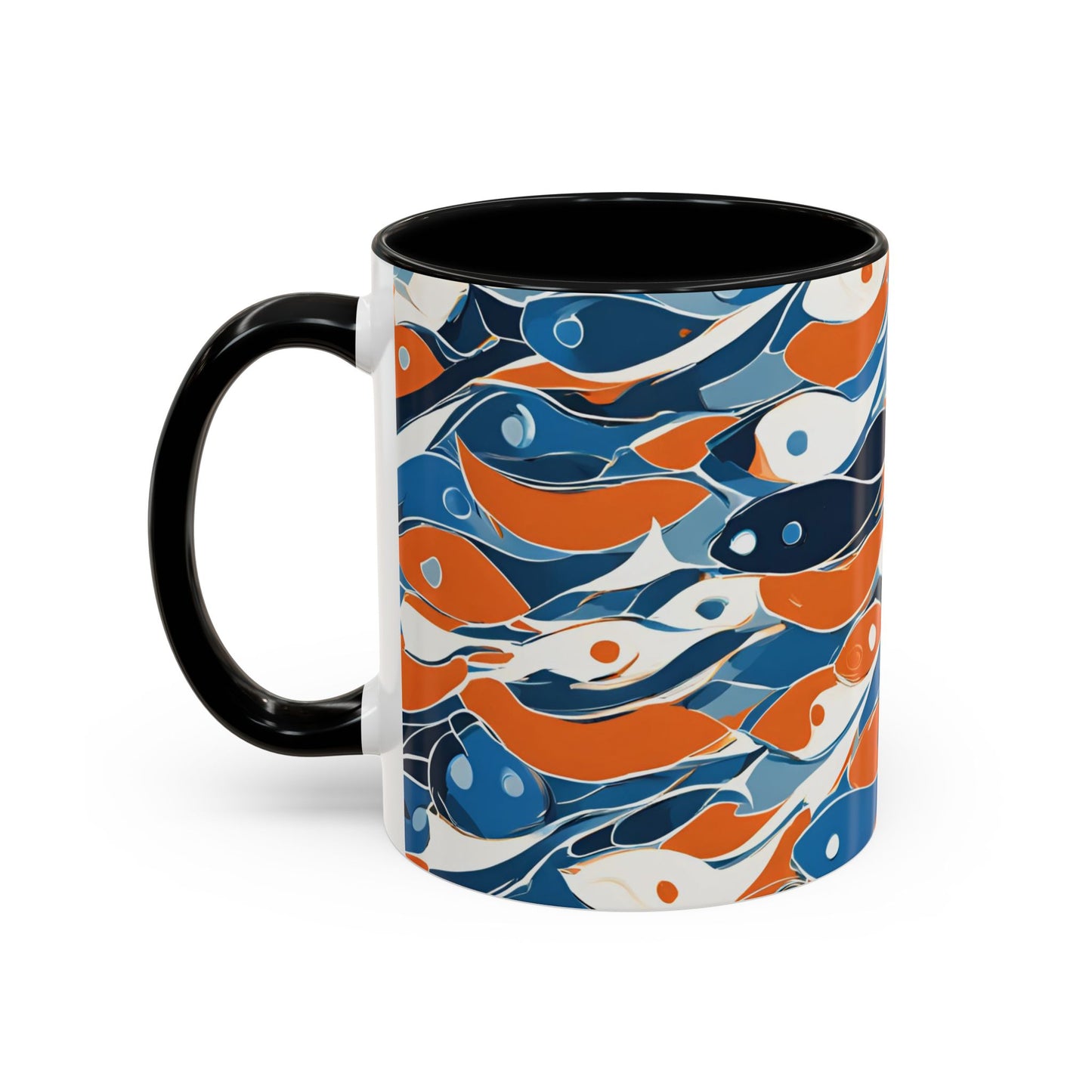 Orange Fish 05 Accent Coffee Mug (11oz)