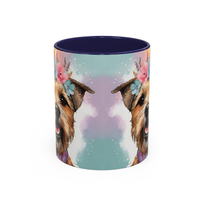 Border Terrier 02 Accent Coffee Mug - Dog Lover Gift