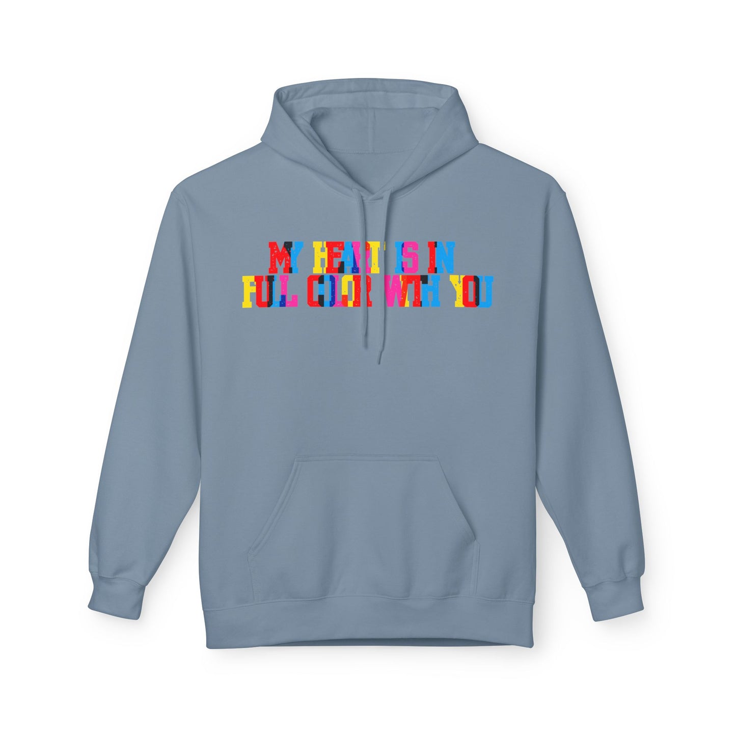 My Heart Is In Full Color With You Unisex Valentines Hoodie