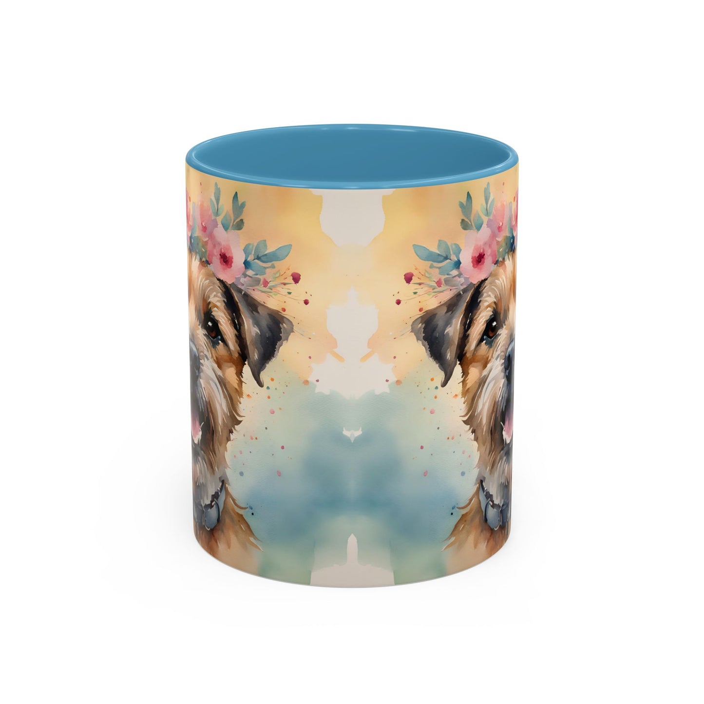 Border Terrier 01 Accent Coffee Mug - Dog Lover Gift