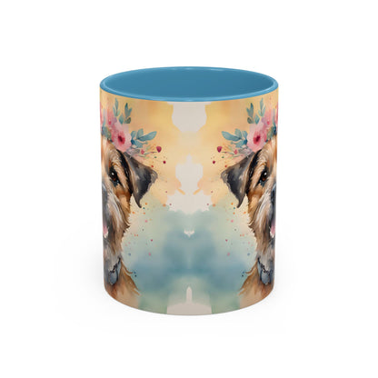 Border Terrier 01 Accent Coffee Mug - Dog Lover Gift