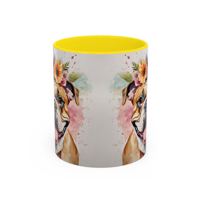 British Bulldog 03 Accent Coffee Mug - Dog Lover Gift
