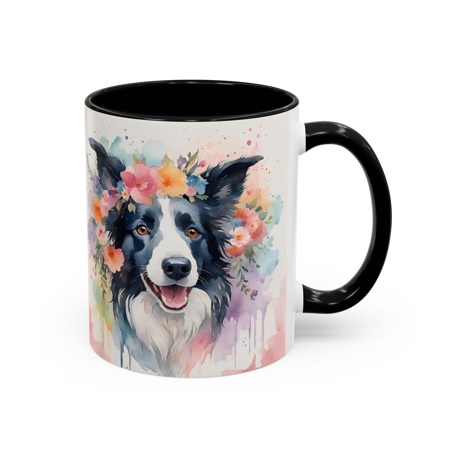 Border Collie 01 Accent Coffee Mug - Dog Lover Gift