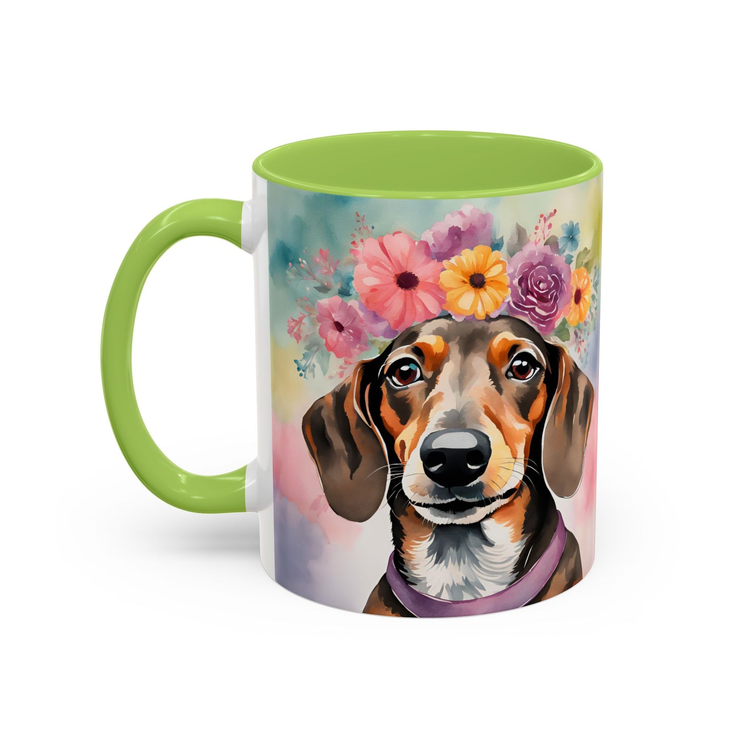 Dachshund 03 Accent Coffee Mug - Dog Lover Gift