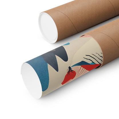 Retro Alpine 4 Matte Horizontal Posters