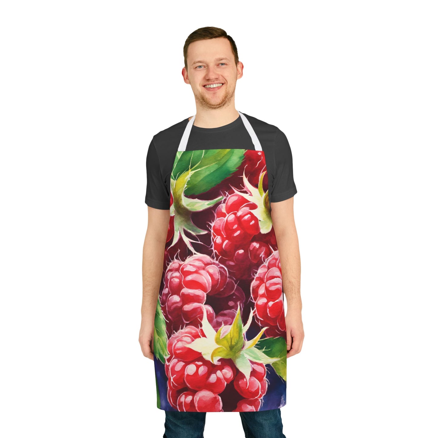 Raspberries 01 Apron 5-Color Straps