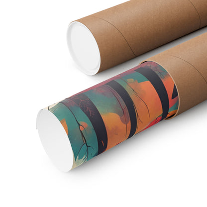 Retro forest 2 Matte Horizontal Posters
