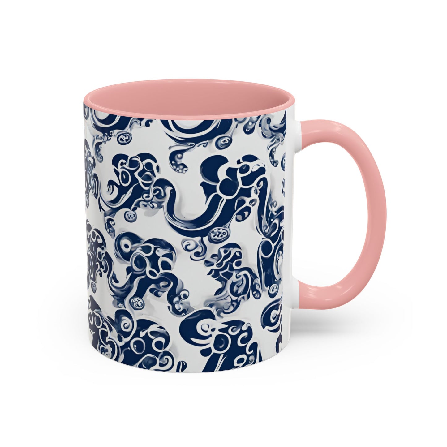Octopus 2 Accent Coffee Mug (11oz)