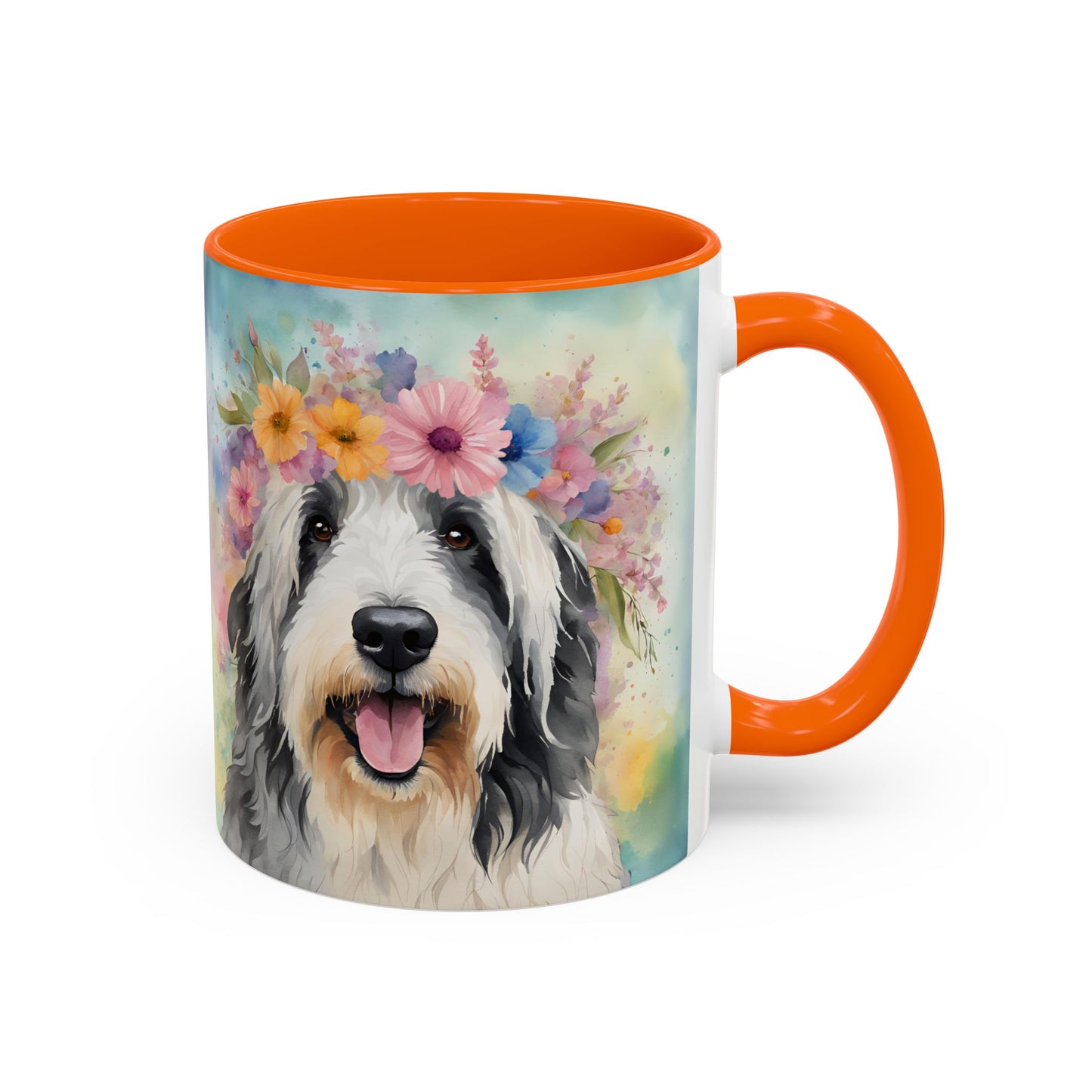 Bearded Collie 02 Accent Coffee Mug - Dog Lover Gift