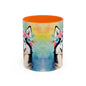 Husky 01 Accent Coffee Mug - Dog Lover Gift