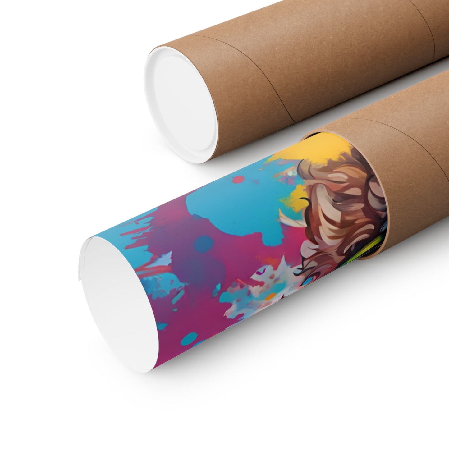 Multicolored Cockerpoo 3 Matte Vertical Poster