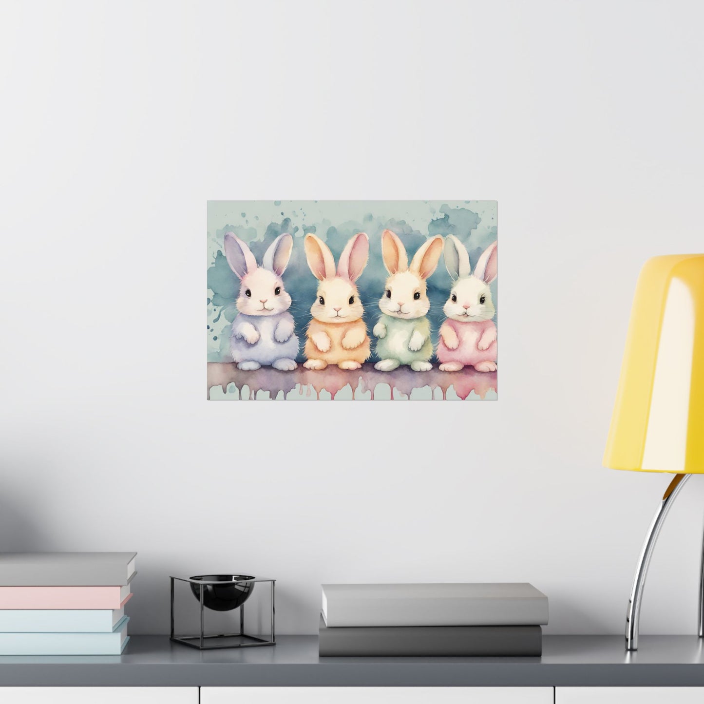 Nursery Bunnies 1 Matte Horizontal Posters