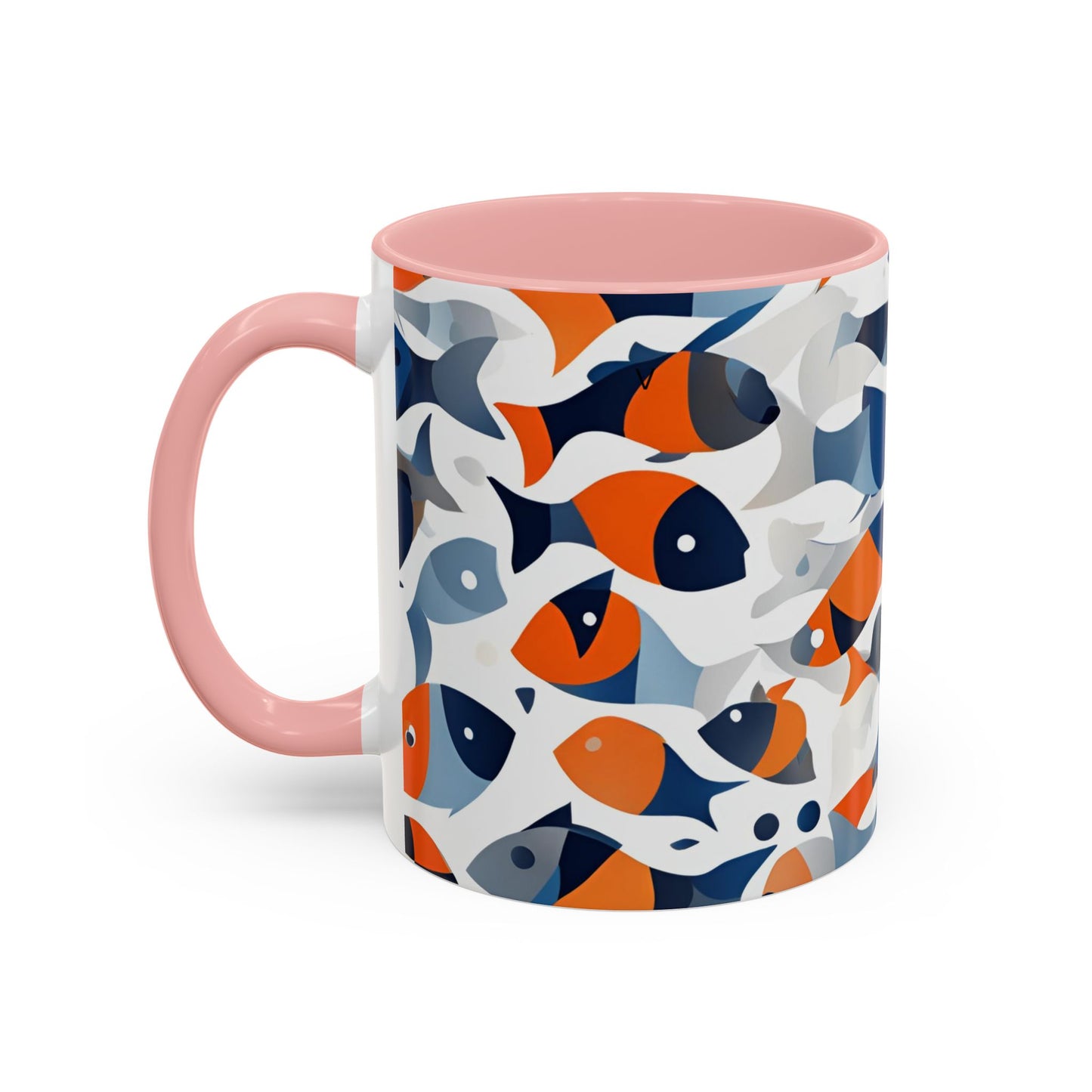 Orange Fish 04 Accent Coffee Mug (11oz)