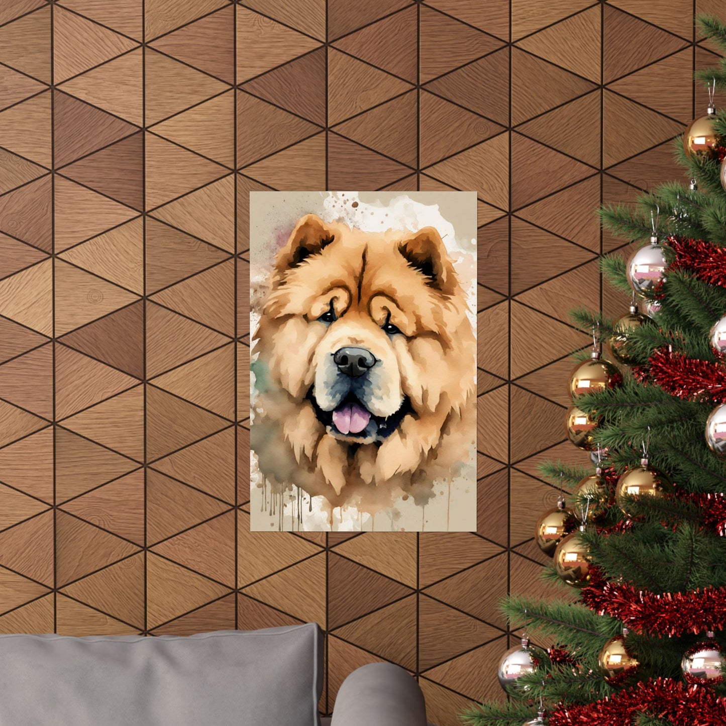 Dogs Chow Chow 02 Matte Vertical Poster