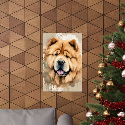 Dogs Chow Chow 02 Matte Vertical Poster