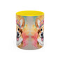Corgi 02 Accent Coffee Mug - Dog Lover Gift