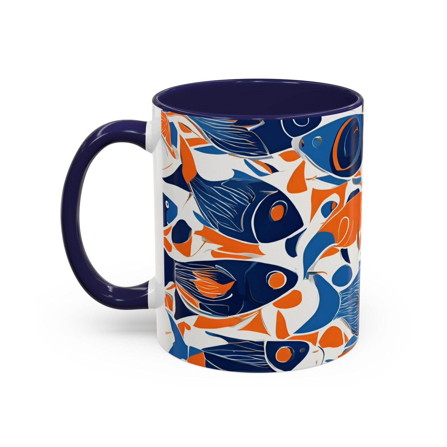 Orange Fish 06 Accent Coffee Mug (11oz)