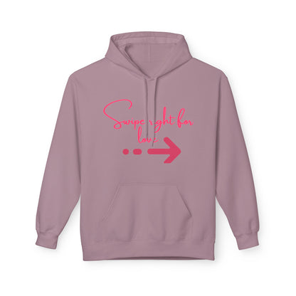 Swipe Right For Love Unisex Valentines Hoodie