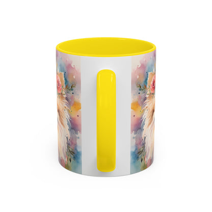 Pomeranian 02 Accent Coffee Mug - Dog Lover Gift
